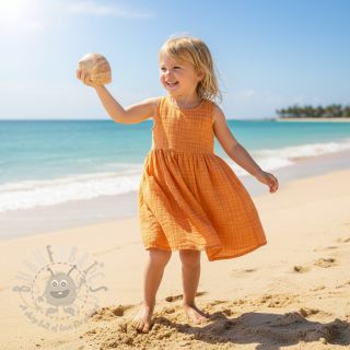 Dvoslojna gaza/muslin Vintage orange