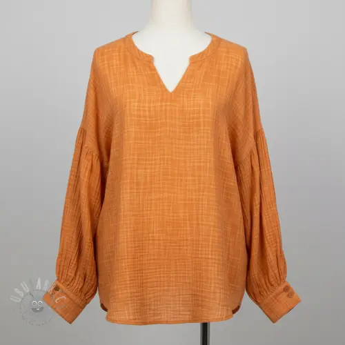 Dvoslojna gaza/muslin Vintage orange