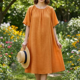 Dvoslojna gaza/muslin Vintage orange