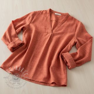 Dvoslojna gaza/muslin Vintage red