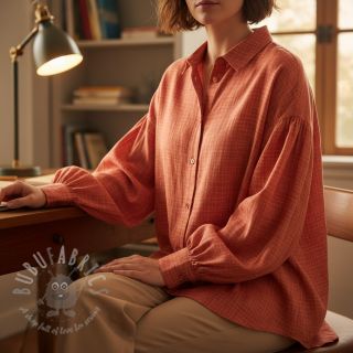 Dvoslojna gaza/muslin Vintage red