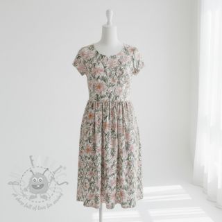 Dvoslojna gaza/muslin Bunches of flowers digital print