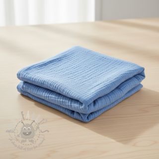 Dvojna gaza/muslin royal blue