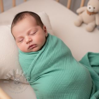 Dvojna gaza/muslin peppermint