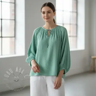Dvojna gaza/muslin peppermint
