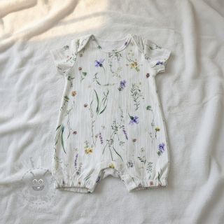 Dvojna gaza/muslin French flowers natural digital print