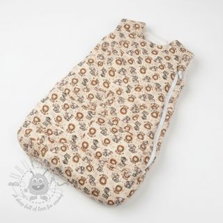 Dvojna gaza/muslin Safari buddys design D digital print