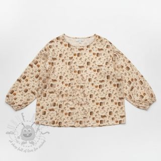 Dvojna gaza/muslin Little farm animals design C digital print