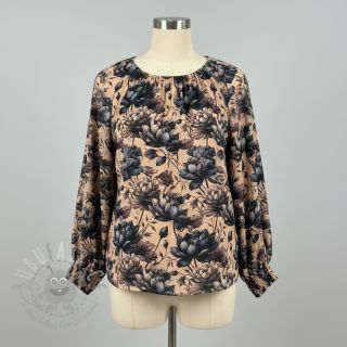 Dvojna gaza/muslin Dreamy flowers design B digital print