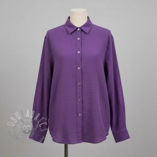 Dvojna gaza/muslin violet ORGANIC