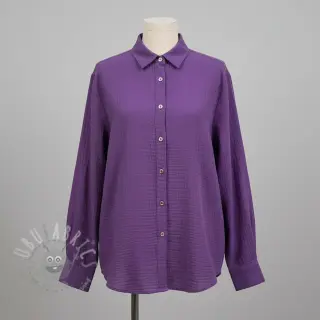 Dvojna gaza/muslin violet ORGANIC
