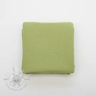 Dvojna gaza/muslin old lime ORGANIC