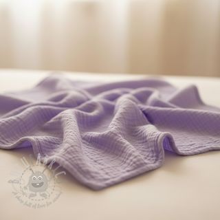 Dvojna gaza/muslin bright violet ORGANIC