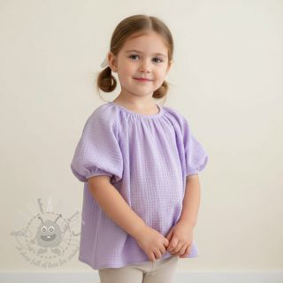 Dvojna gaza/muslin bright violet ORGANIC