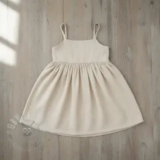 Dvojna gaza/muslin light sand ORGANIC