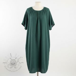 Dvojna gaza/muslin stara zelena ORGANIC