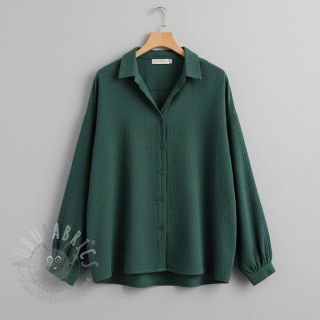 Dvojna gaza/muslin stara zelena ORGANIC