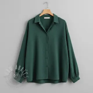 Dvojna gaza/muslin stara zelena ORGANIC
