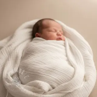 Dvostruka gaza/muslin ecru ORGANIC