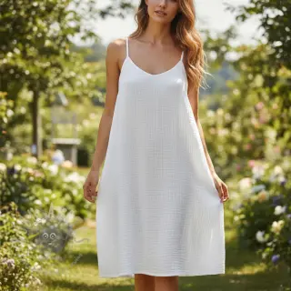 Dvostruka gaza/muslin ecru ORGANIC