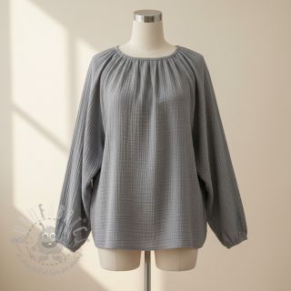 Dvostruka gaza/muslin grey ORGANIC