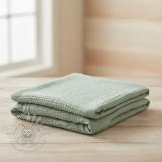 Dvostruka gaza/muslin dark mint ORGANIC