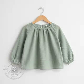 Dvostruka gaza/muslin dark mint ORGANIC
