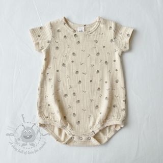 Dvoslojna gaza/muslin Flowers SIMPLY NATURAL digital print ORGANIC