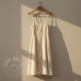 Dvoslojna gaza/muslin Flowers SIMPLY NATURAL digital print ORGANIC