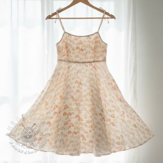 Dvoslojna gaza/muslin Magic rainbows digital print