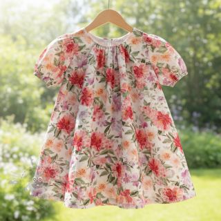 Dvoslojna gaza/muslin Sunny flowers digital print