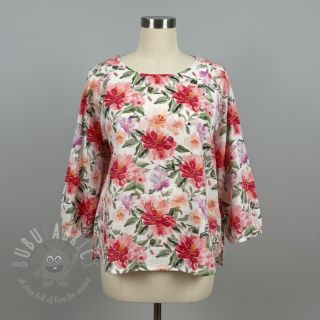 Dvoslojna gaza/muslin Sunny flowers digital print