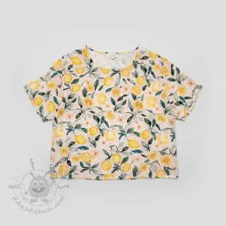 Dvoslojna gaza/muslin Fresh lemons digital print