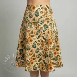 Dvojna gaza/muslin Floraly mix design E digital print