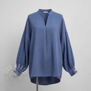 Dvojna gaza/muslin midnight blue