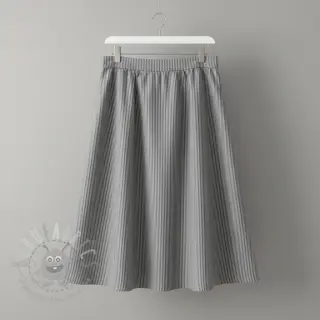 Dvojna gaza/muslin YARN DYED Stripes grey