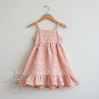 Dvojna gaza/muslin JACQUARD Dots pink