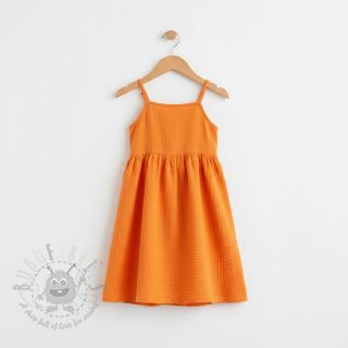 Dvoslojna gaza/muslin NEON ORANGE ORGANIC