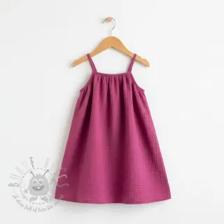 Dvojna gaza/muslin cerise ORGANIC