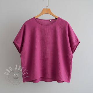 Dvojna gaza/muslin cerise ORGANIC