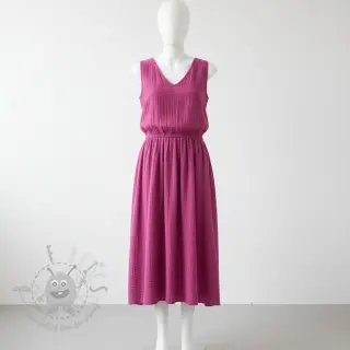 Dvojna gaza/muslin cerise ORGANIC