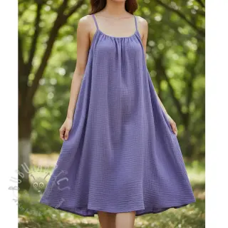 Dvojna gaza/muslin lavender ORGANIC