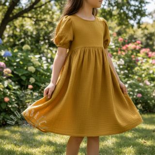 Dvojna gaza/muslin gold ORGANIC