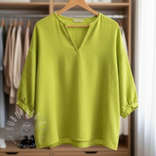 Dvojna gaza/muslin neon yellow