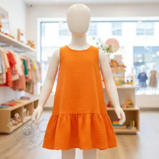 Dvojna gaza/muslin neon orange