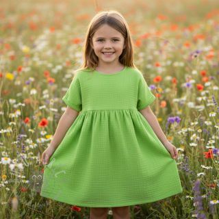 Dvojna gaza/muslin neon lime