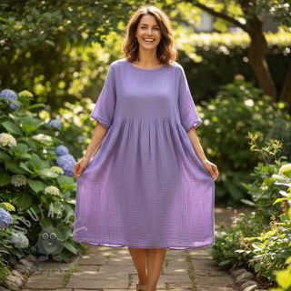 Dvojna gaza/muslin lavender