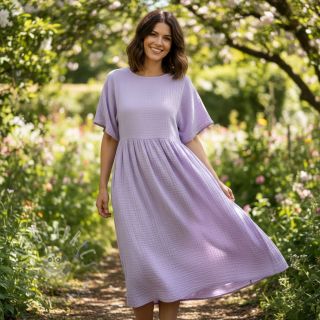 Dvojna gaza/muslin bright violet