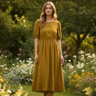 Dvojna gaza/muslin gold