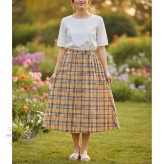 Dvojna gaza/muslin Double sided CHECKS multicolour brown